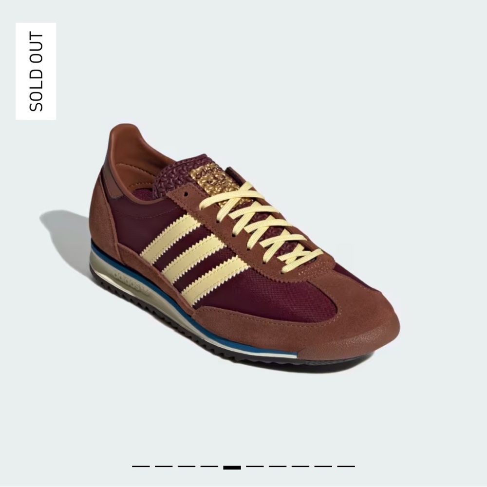 NIB Adidas SL72 brown/maroon - Picture 3 of 6